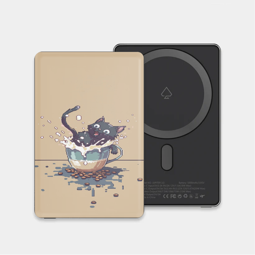 8-Bit Cup of Fluff MagSafe Power Bank (5K, Ultra Thin)