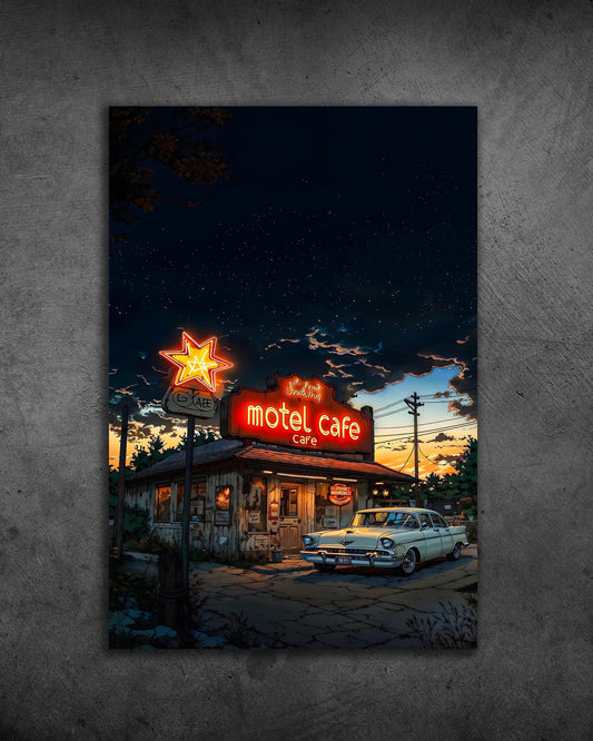 Motel Cafe - Acrylic Poster