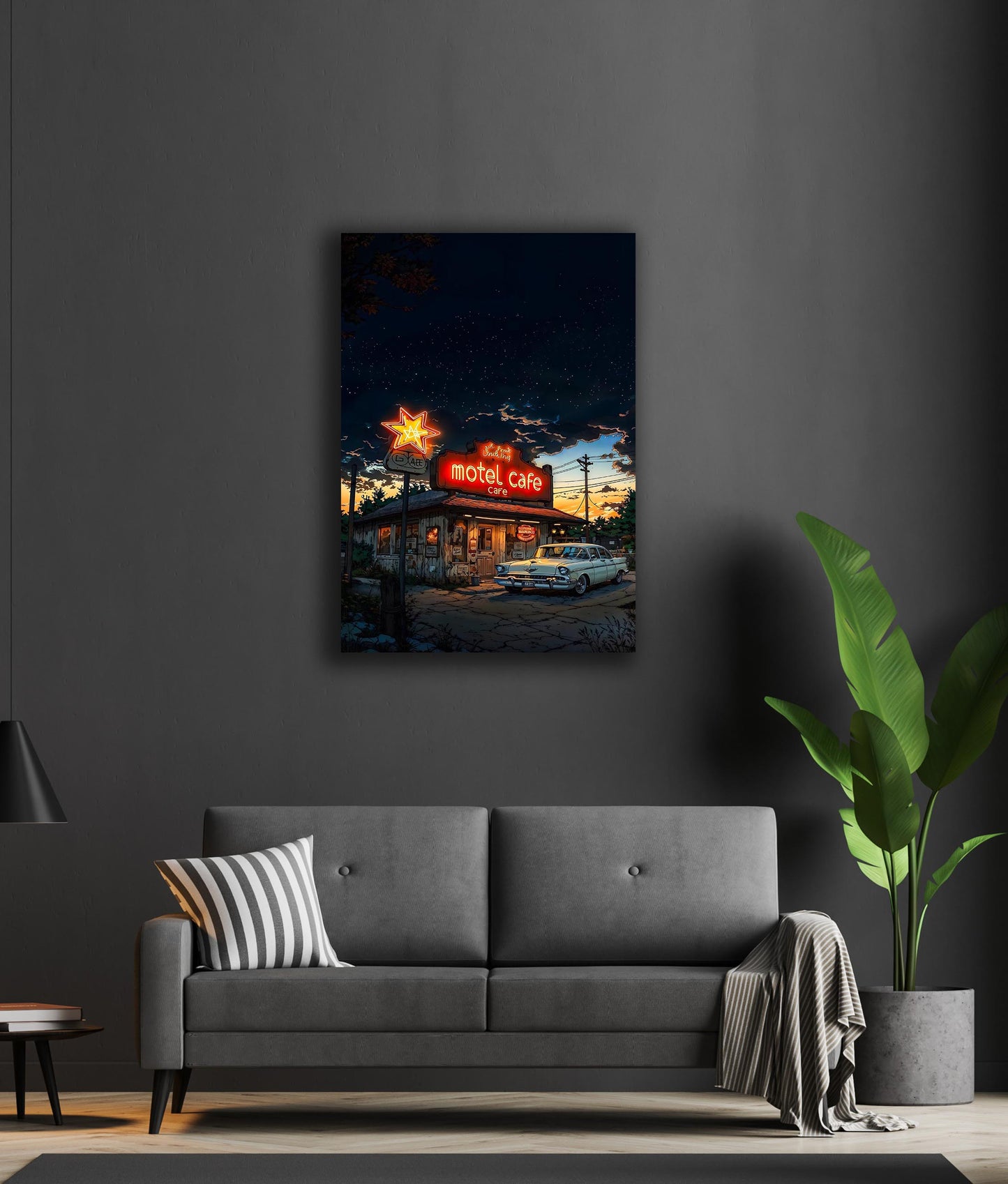 Motel Cafe - Acrylic Poster