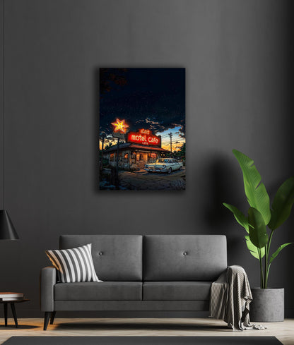 Motel Cafe - Acrylic Poster