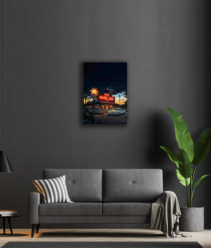 Motel Cafe - Acrylic Poster